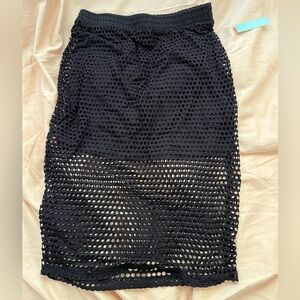 NWT ABOUND Black Netted Skirt